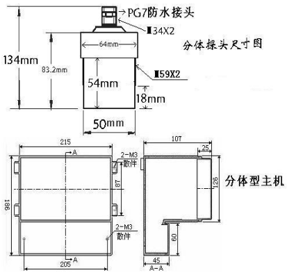 分體式超聲波液位計(圖2)